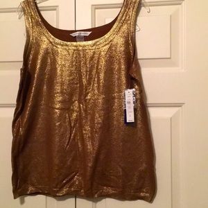 Peter Nygard Gold/Bronze tank. New.